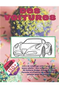 Livre de coloriage extra-large pour jeune adulte - Des voitures. Plus de 50 Voiture