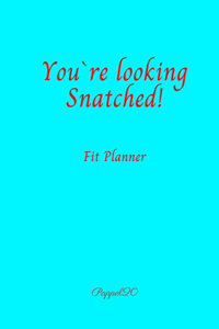 Fit Planner Cover Aqua color 200 pages 6x9 Inches
