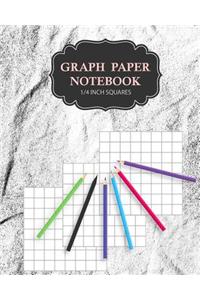 Graph Paper Notebook 1/4 inch squares