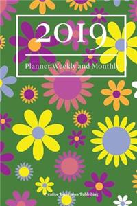 2019 Planner Weekly and Monthly: Weekly Calendar and Notes 2019 Professional Planner 6x9 Task Planner and Organizer