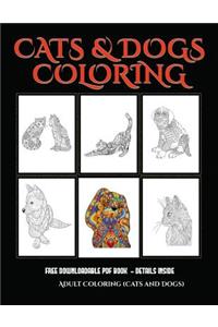 Adult Coloring (Cats and Dogs)