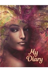 My Diary: 365 Lined Pages, Large Size Book 8 1/2 X 11