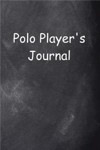 Polo Player's Journal Chalkboard Design
