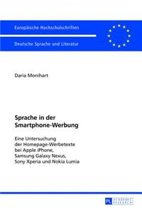 Sprache in Der Smartphone-Werbung