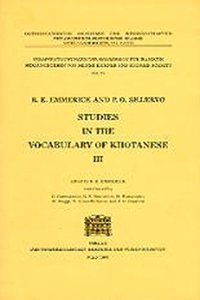 Studies in the Vocabulary of Khotanese