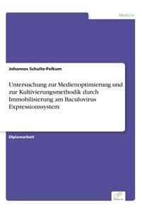 Untersuchung zur Medienoptimierung und zur Kultivierungsmethodik durch Immobilisierung am Baculovirus Expressionssystem