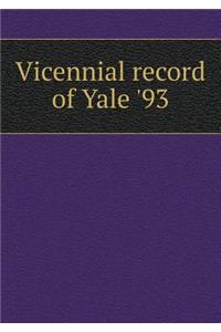 Vicennial Record of Yale '93