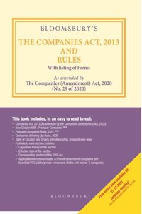 Bloomsbury's The Companies Act, 2013 and Rules, 4e