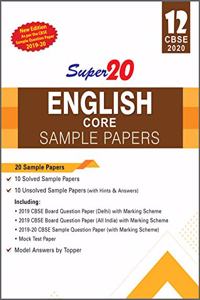 Super20 English core Sample Papers Class 12th CBSE 2017-18