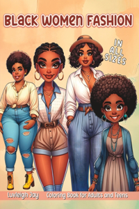 Black Women Fashion Coloring Book
