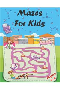 Maze Puzzles for Kids 4-8