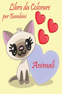 Animali Libro da Colorare per Bambini