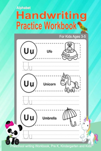 Alphabet Handwriting Practice workbook for kids Ages 3-5