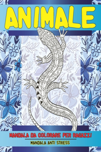 Mandala da colorare per ragazzi - Mandala Anti stress - Animale