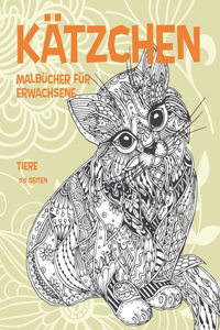 Malbücher für Erwachsene - 50 Seiten - Tiere - Kätzchen