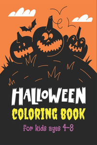 Halloween Coloring Book for Kids Ages 4-8