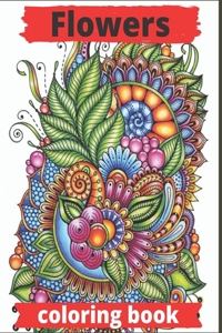 Flowers coloring book