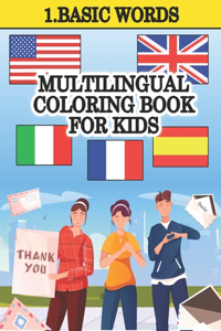 Multilingual Coloring Book For Kids