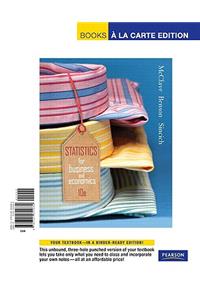 STATS for Business & Economics, Books a la Carte Edition