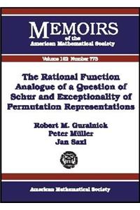 Rational Function Analogue of a Question of Schur and Exceptionality of Permutation Representations