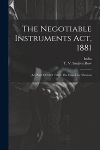 Negotiable Instruments Act, 1881