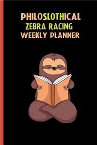 Philoslothical Zebra Racing Weekly Planner