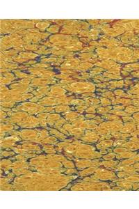 School Composition Book Abstract Design Marbleized Fancy