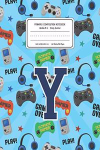 Primary Composition Notebook Grades K-2 Story Journal Y