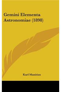 Gemini Elementa Astronomiae (1898)