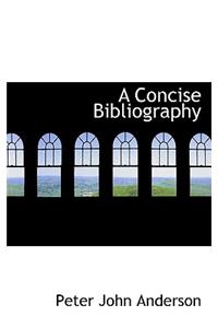A Concise Bibliography