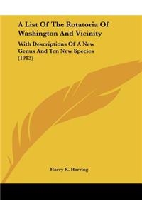 A List Of The Rotatoria Of Washington And Vicinity