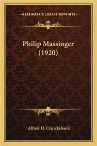 Philip Massinger (1920)