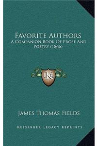 Favorite Authors