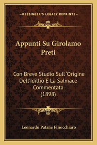 Appunti Su Girolamo Preti