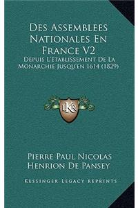 Des Assemblees Nationales En France V2