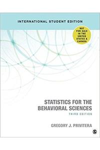 Statistics for the Behavioral Sciences