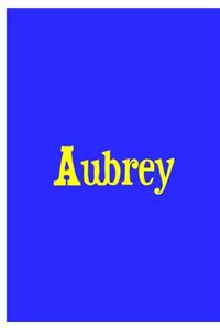 Aubrey - Blue Notebook / Journal / Extended Lined Pages / Soft Matte Cover