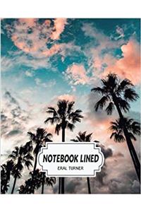 Coconut Trees Notebook: Lined Notebook / Journal / Diary