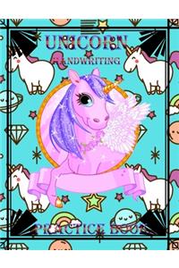 Unicorn Handwriting Practice Book