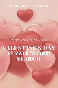 Word puzzle Search Happy Valentine's Day Valentine's Day puzzle Word Search