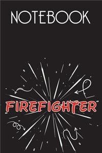 FIREFIGHTER Notebook, Simple Design