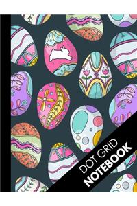 Dot Grid Notebook: Special Decorated Eggs Dot Grid Journal - 8.5 x 11 ( Large Bullet Grid Notebook )