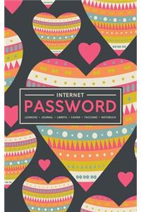 Internet Password Logbook - Journal - Libreta - Cahier - Taccuino - Notizbuch