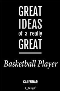 Calendar for Basketball Players / Basketball Player