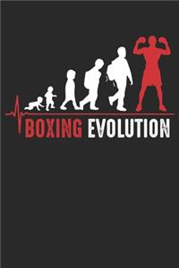 Boxing Evolution: Notebook/Diary/Organizer/Dotted pages/ 6x9 inch