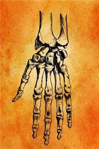 Skeleton Hand Journal