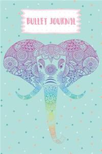 Bullet Journal: Spiritual Mandala Elephant Notepad 150 Dotted Page 6x9 Great Gift Idea