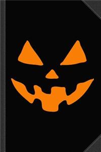 Jack-O-Lantern Pumpkin Halloween Journal Notebook