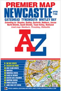 Newcastle Upon Tyne A-Z Premier Map