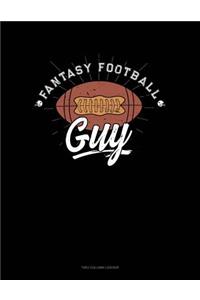Fantasy Football Guy: Unruled Composition Book